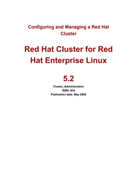 Cluster in linux
