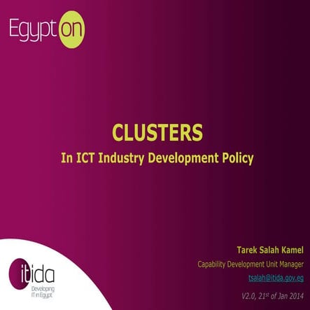 Clusters in ICT Development Policy