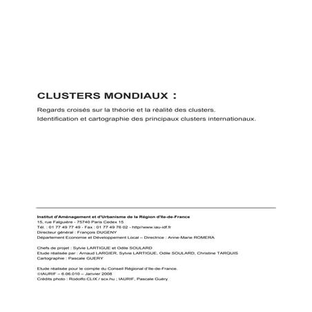 Clusters mondiaux