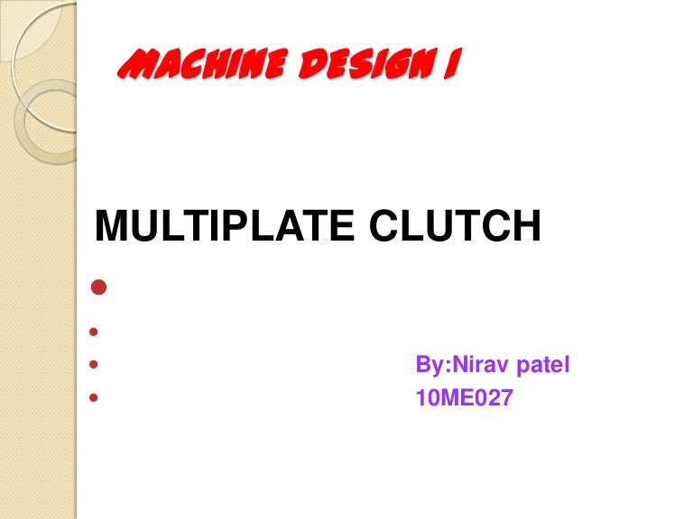 Clutch(single and multi plate)