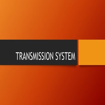 Transmission Systems - Clutch