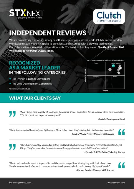Clutch Reviews