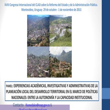 Presentación CLYP Investigaciones_ Panel CLAD Montevideo 2013