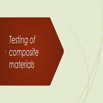 testing of materials including polymers and others | PPTX