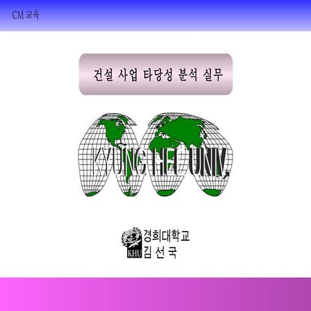 사업타당성 분석(Cm교육 김선국)