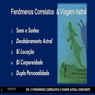 Cm   12 - fenomenos correlatos & vi...