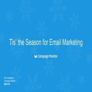 Campaign Monitor Holiday Webinar (2015)