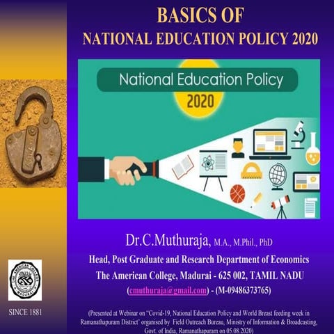 National Education Policy (NEP) 2020 Higher Education | PDF