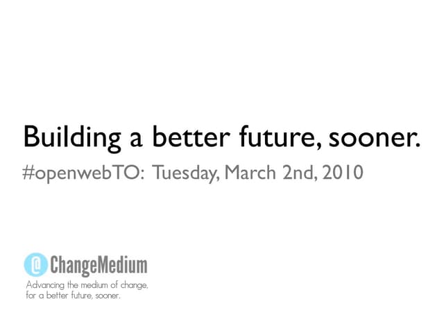 Building a better future, sooner.