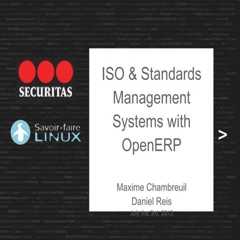 ISO (and other standard) Management Systems with OpenERP