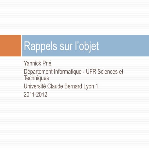 CM rappels-objet
