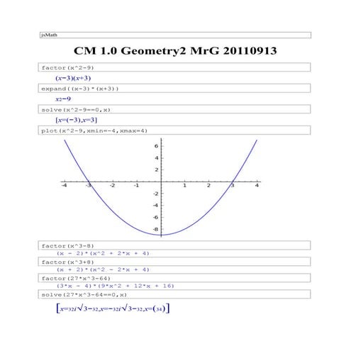 CM 1.0 geometry2 MrG 20110913  - sage