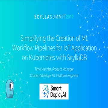 Simplifying the Creation of Machine Learning Workflow Pipelines for IoT Appli...