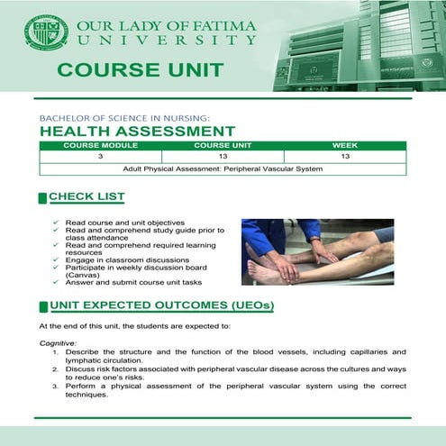 CM3 - CU13 ASSESSMENT OF PERIPHERAL VASCULAR SYSTEM.pdf