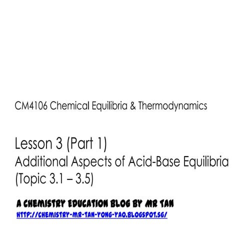 CM4106 Review of Lesson 3 (Part 1)