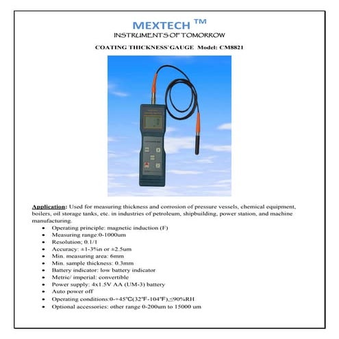 Coating thickness gauge | PDF