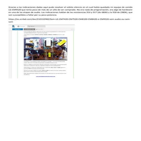 Cm9520 arregloequipo