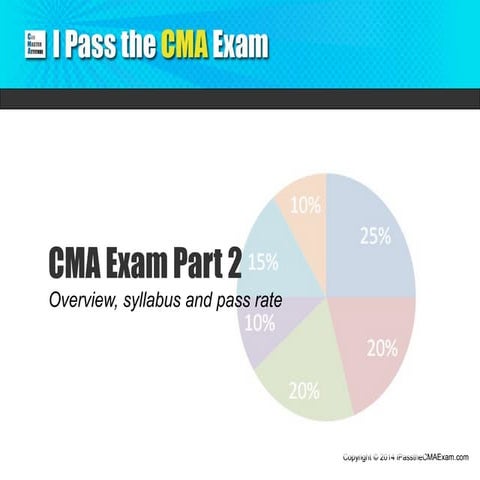 CMA Exam Part 2: Overview of 2015 Format