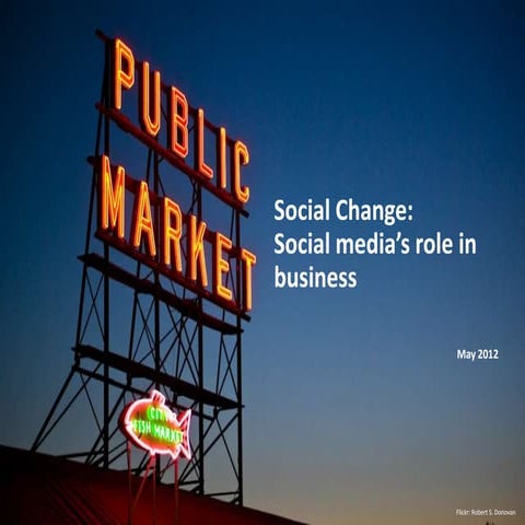 Social Change: Social Media's role in Business