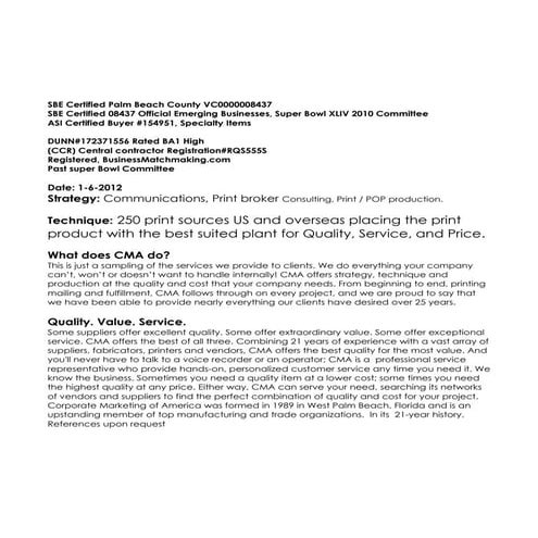 Cma  overview 1 6-2012