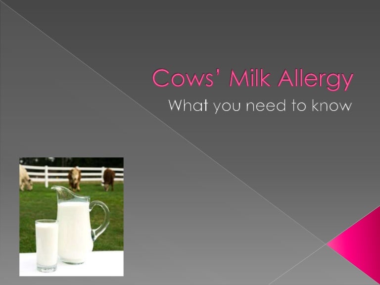 Cow's Milk Allergy what you need to know