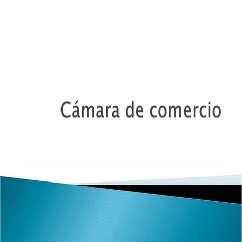 Cámara de comercio