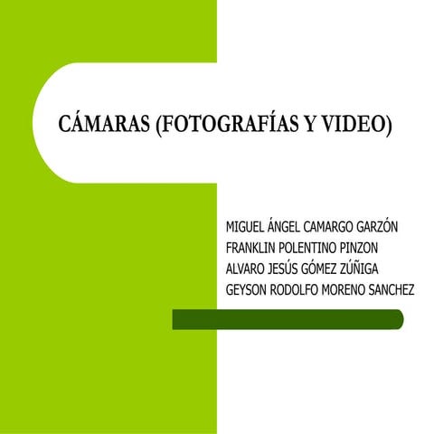 CáMaras (FotografíAs Y Video)