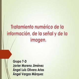 Tratamiento numérico de la informac...