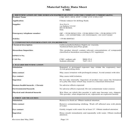 Marconite Aggregate - Premix Safety Data Sheet | PDF
