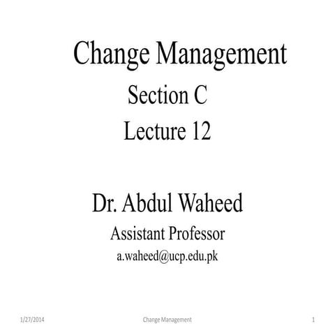 change management 