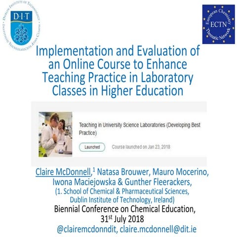 Implementation and Evaluation of an Online Course to Enhance Teaching ...