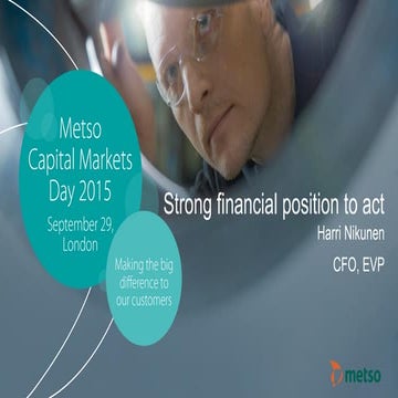 Metso Capital markets day 2015: CFO Harri Nikunen