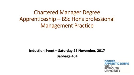 CMI End Point Assessment Presentation | PPTX