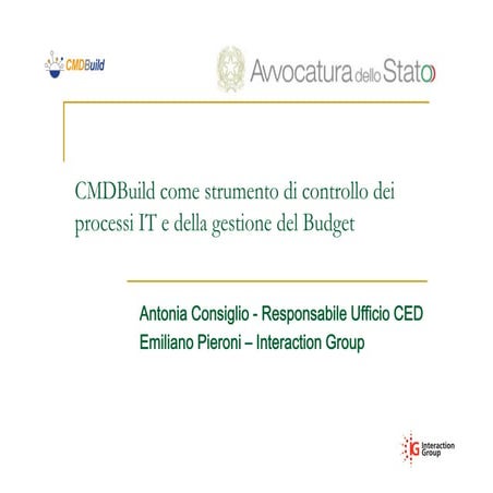 CMDBuild presentation | PDF