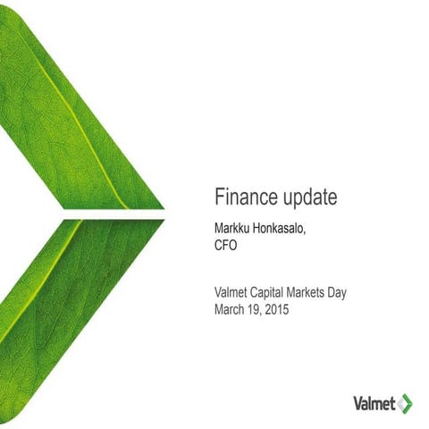 CMD 2015: Finance update