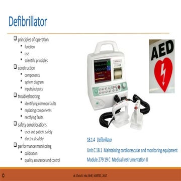 Comprehensive Overview of Defibrillator Operation, Use, and Maintenance ...