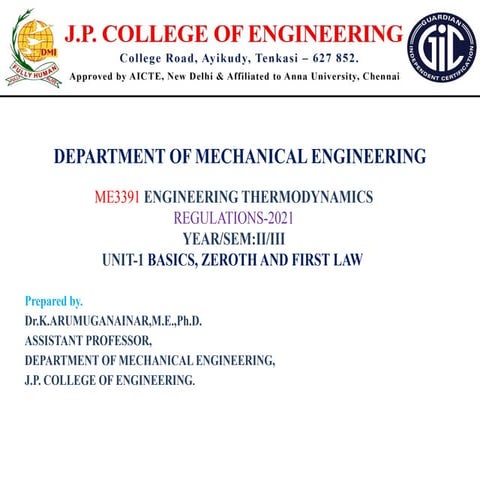CME387 PPT.pptx for final year mechanical | PPT