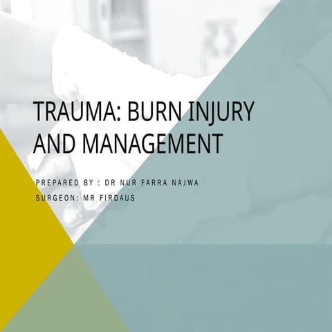 CONTINOUS MEDICAL EDUCATION OF BURN (SURGICAL)