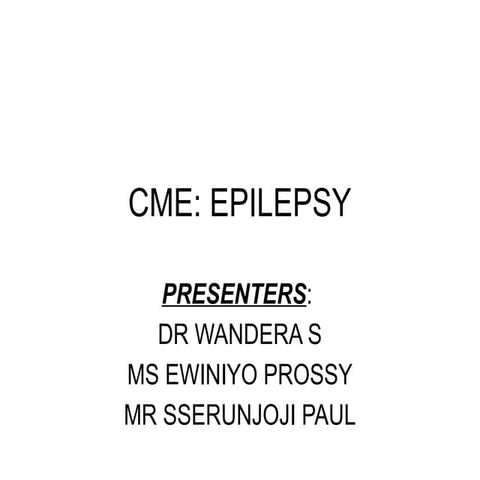 EPILEPSY management and latest trends .. | PPTX