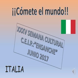 Cómete el mundo_italia_4º de Primaria