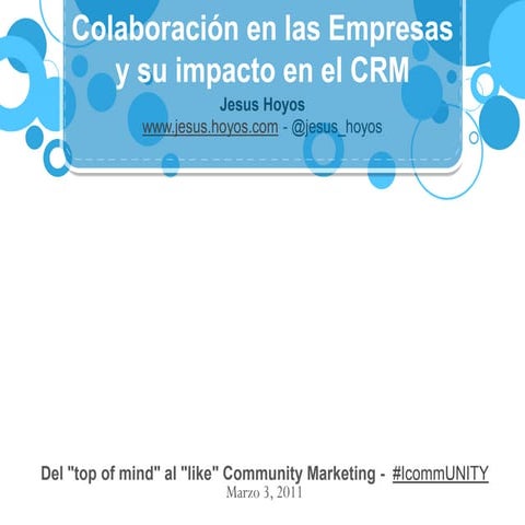 Colaboracion y Social CRM