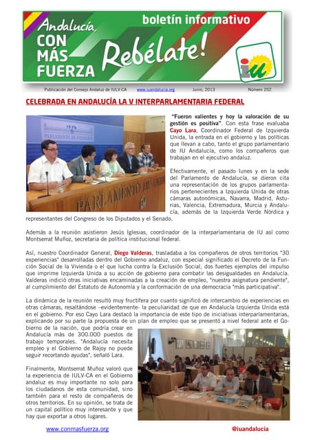 Cm fnum 252 celebrada en andalucia la v interparlamentaria federal
