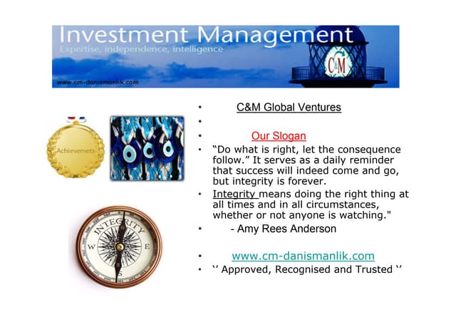 CM Global investment, finance and management corporate profile_feb2013