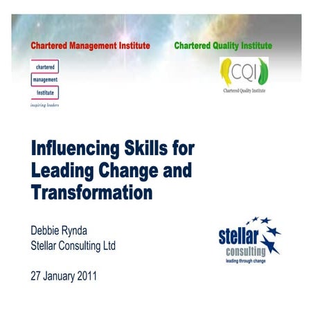 CMI CQI Influencing Skills 27 Jan2011