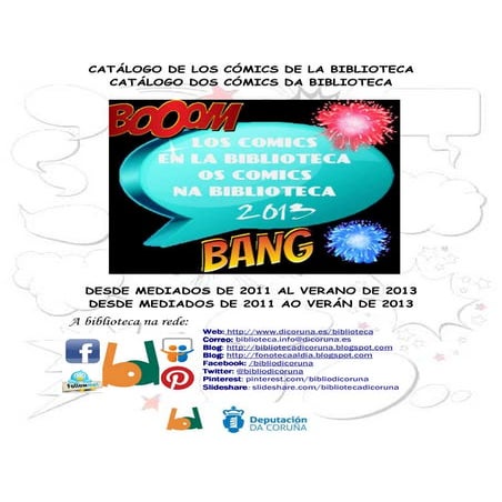 Catálogo Especial. Cómic 2013