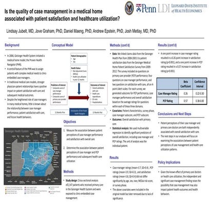 Is the quality of case management in a medical home associated with patient s...