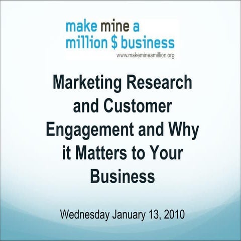 C M I  Research  Webinar 1 2