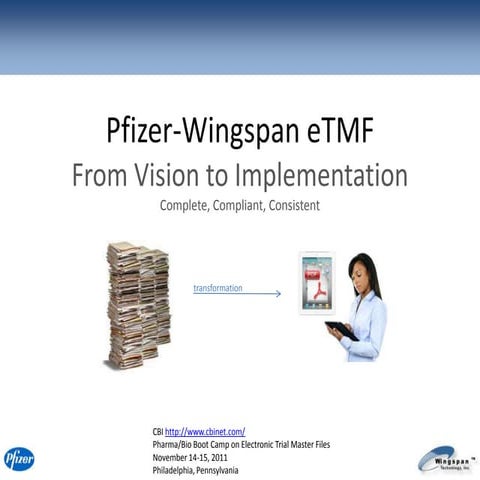 From Vision to Implementation: A Complete, Consistent and Compliant eTMF