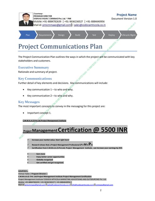 Cmmaao pmi-project communication plan v1c
