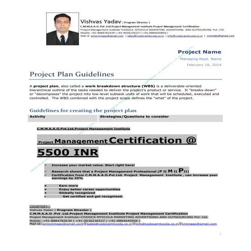 Cmmaao pmi-project plan guide